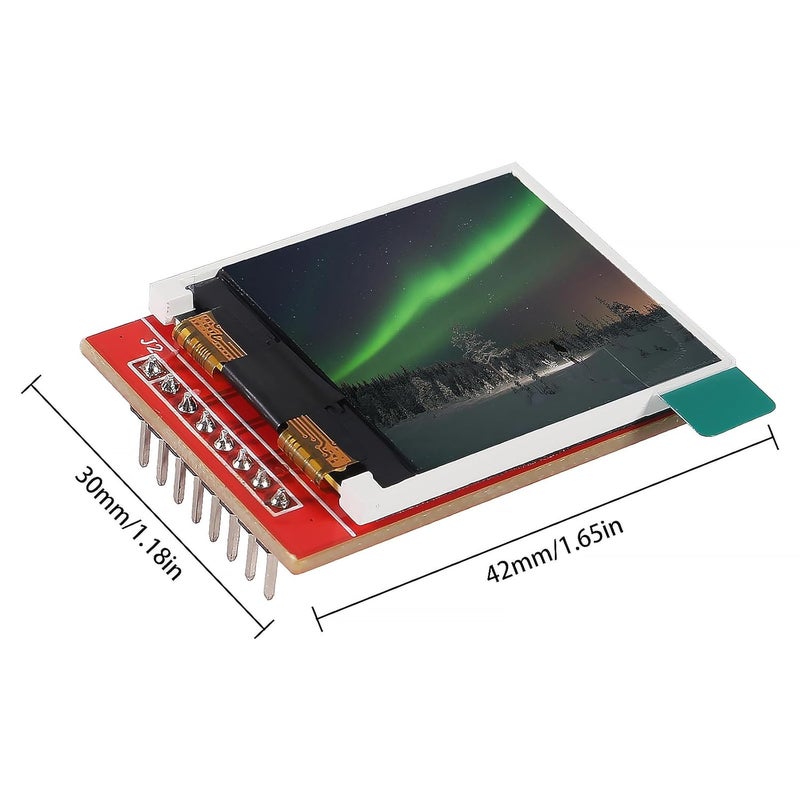 XIITIA 2pcs 1.44" SPI TFT LCD Display Screen Module ST7735 128x128 TFT LCD Screen Shield 3.3V RGB 65K 4-Wire for Arduino - Image 2